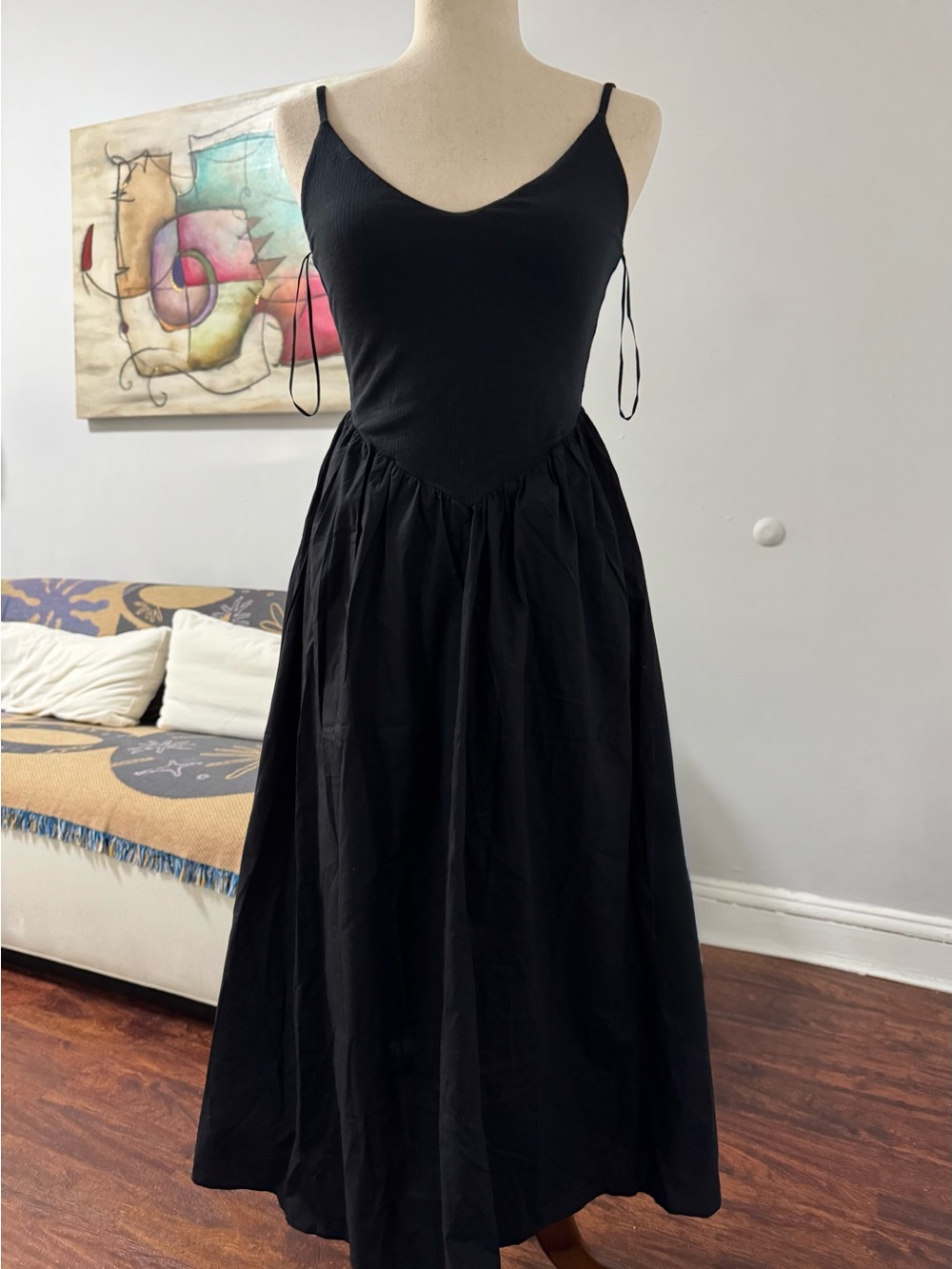 Abercrombie & Fitch Black Maxi Dress NWT SP - Picture 3 of 8